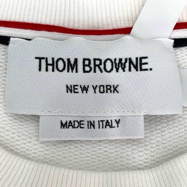 Thom Browne Thom Browne White Long Sleeve Sweatshirt Size M / US 6-8 / IT 42-44 - 6 Thumbnail