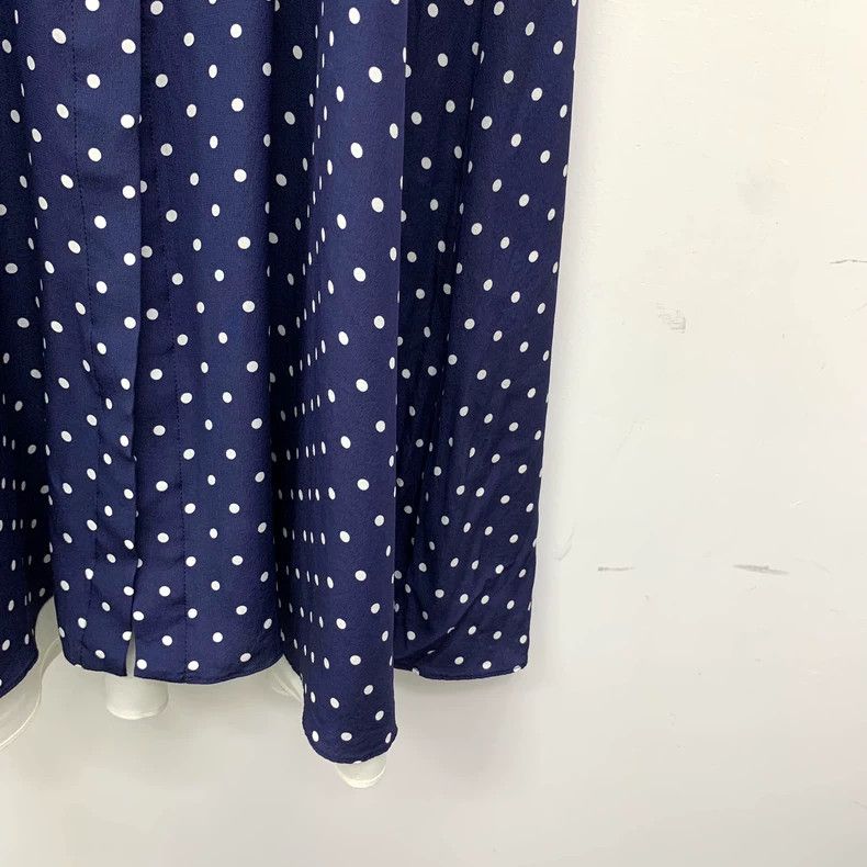 Miu Miu MiuMiu Polka Dot Silk V-Neck Dress Size XS / US 0-2 / IT 36-38 - 5 Thumbnail