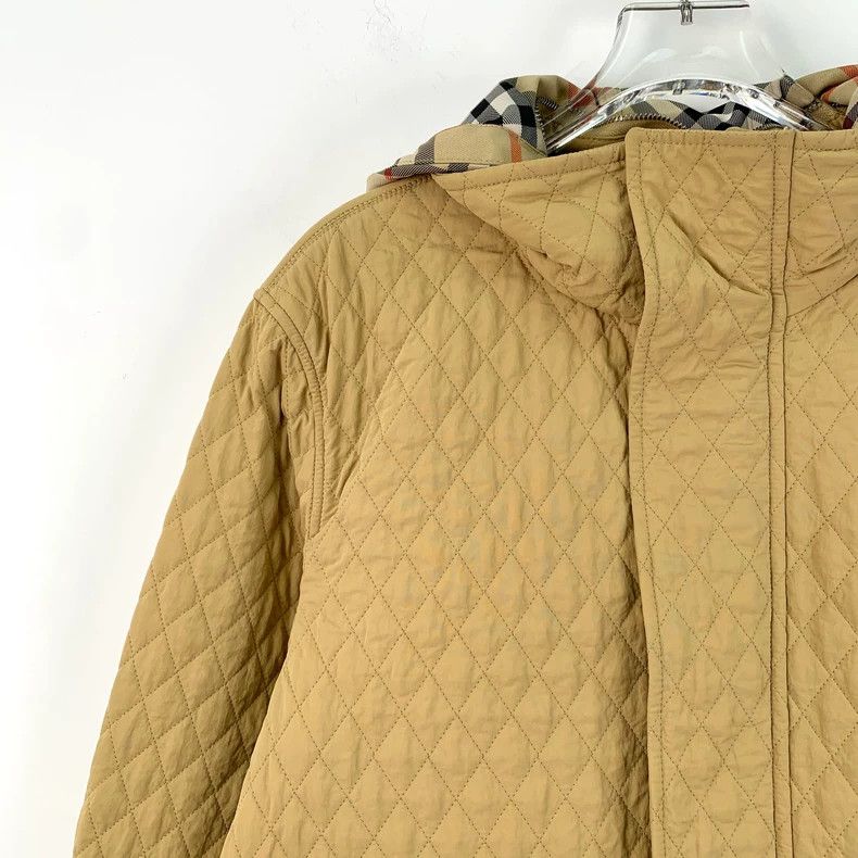 Burberry Burberry Brown Diamond Quilted Hooded Jacket Size M / US 6-8 / IT 42-44 - 3 Thumbnail