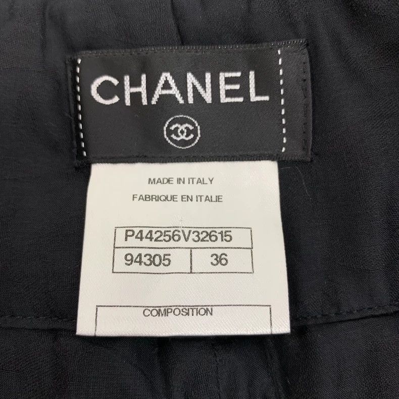 Chanel Chanel Black Button Wool Pants Size XS Size 36" / US 14 / IT 50 - 7 Thumbnail
