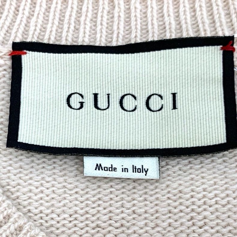 Gucci Gucci Beige Deer Graphic Knit Sweater Size M / US 6-8 / IT 42-44 - 6 Thumbnail
