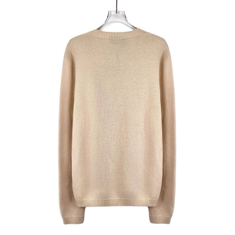 Gucci Gucci Beige Deer Graphic Knit Sweater Size M / US 6-8 / IT 42-44 - 2 Thumbnail