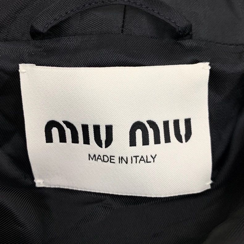 Miu Miu MiuMiu Black Logo Hooded Jacket Size M / US 6-8 / IT 42-44 - 5 Thumbnail