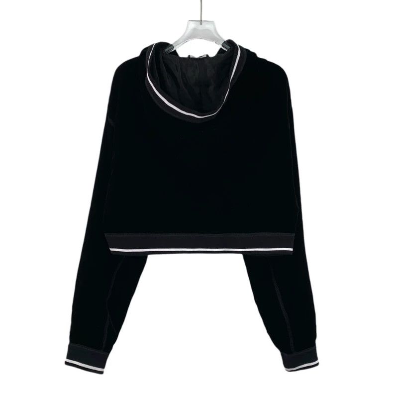 Miu Miu MiuMiu Black Logo Hooded Jacket Size M / US 6-8 / IT 42-44 - 2 Thumbnail