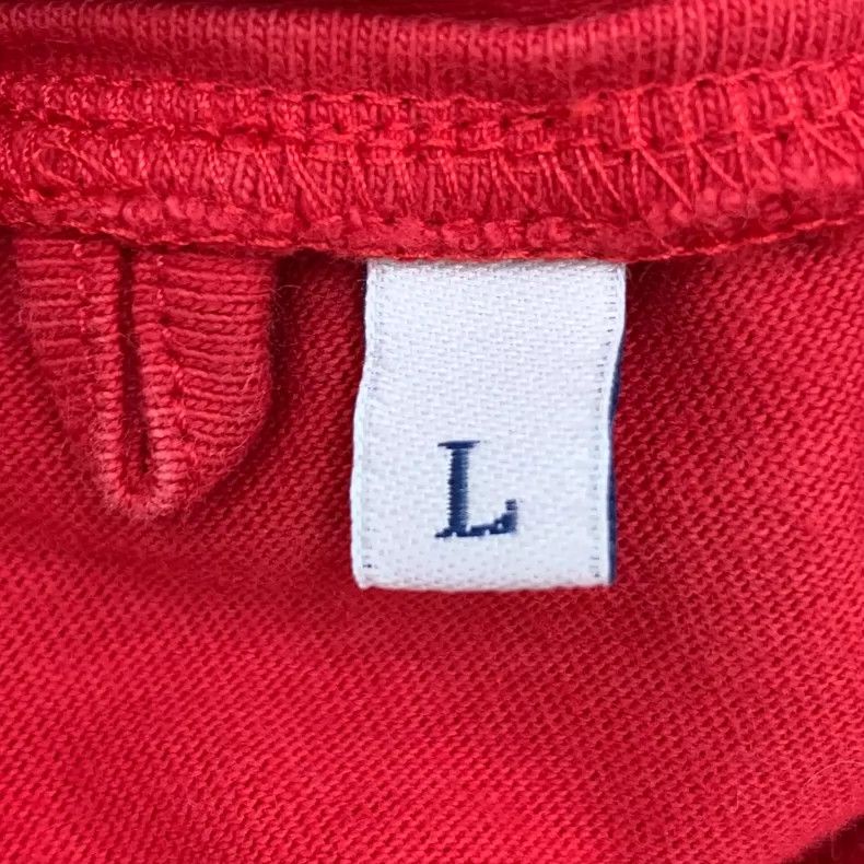 Moncler Moncler Red Logo Printed Cotton T-Shirt Size L / US 10 / IT 46 - 7 Thumbnail