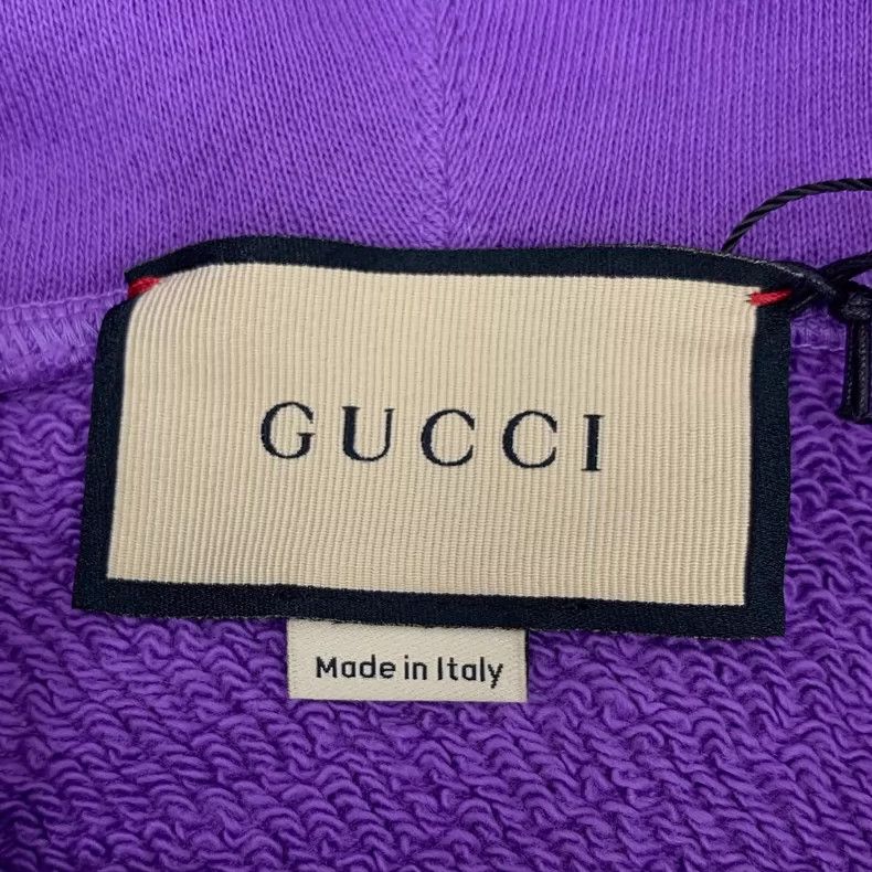 Gucci Gucci Purple Hoodie with Cherry Design Size M / US 6-8 / IT 42-44 - 5 Thumbnail