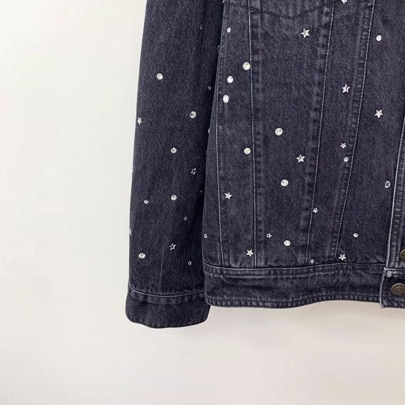 Gucci Gucci Deep Blue Denim Jacket with Studs Size M / US 6-8 / IT 42-44 - 4 Thumbnail