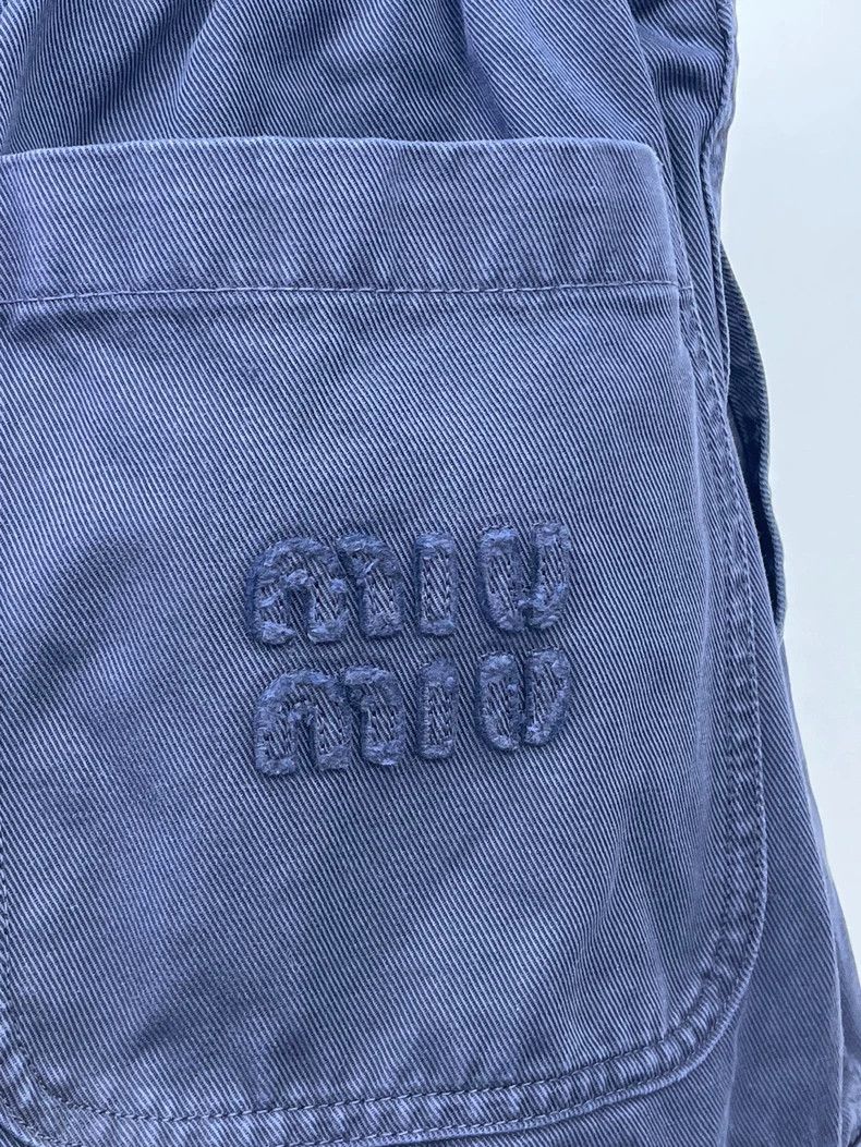 Prada Miu Miu Waist-tye Straight Cargo Pants Size 36" / US 14 / IT 50 - 3 Thumbnail