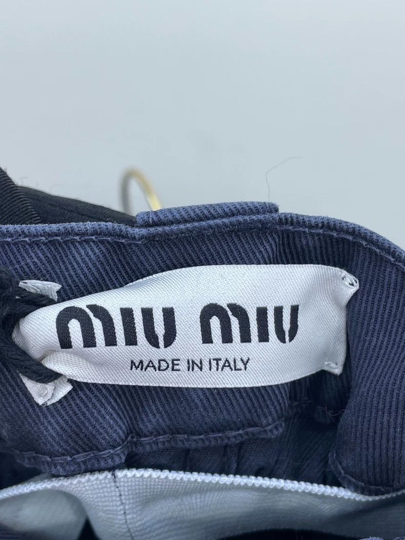 Prada Miu Miu Waist-tye Straight Cargo Pants Size 36" / US 14 / IT 50 - 8 Thumbnail