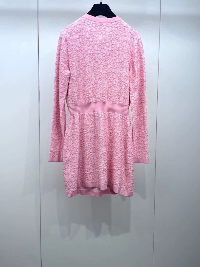 Chanel Chanel Pink Camellia Waist Dress Size S / US 4 / IT 40 - 5 Thumbnail