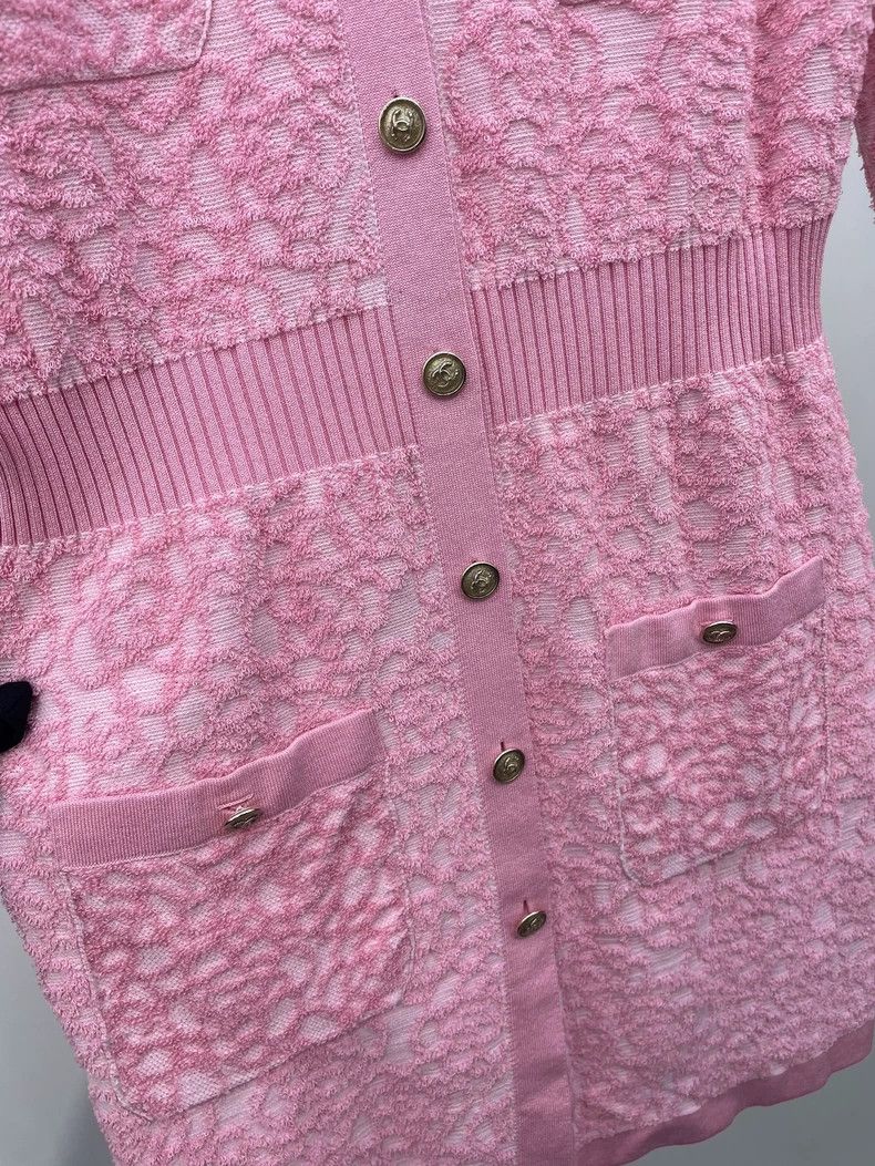 Chanel Chanel Pink Camellia Waist Dress Size S / US 4 / IT 40 - 4 Thumbnail