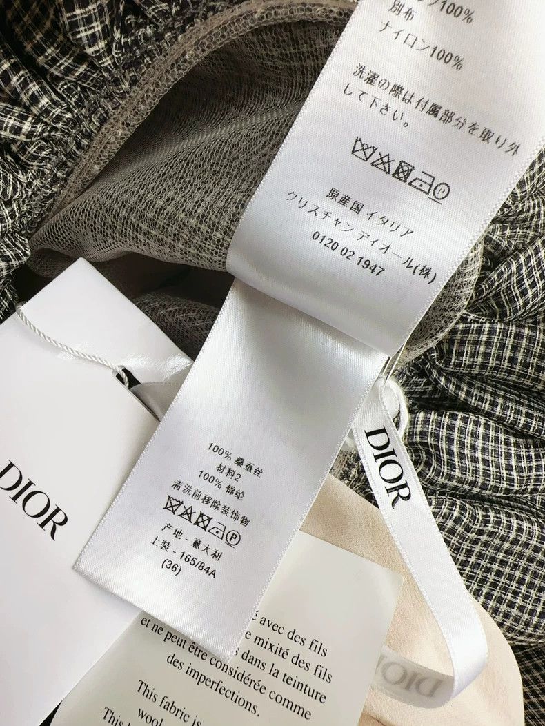 Dior Dior Gray V-Neck Short Sleeve Dress Size S / US 4 / IT 40 - 6 Thumbnail