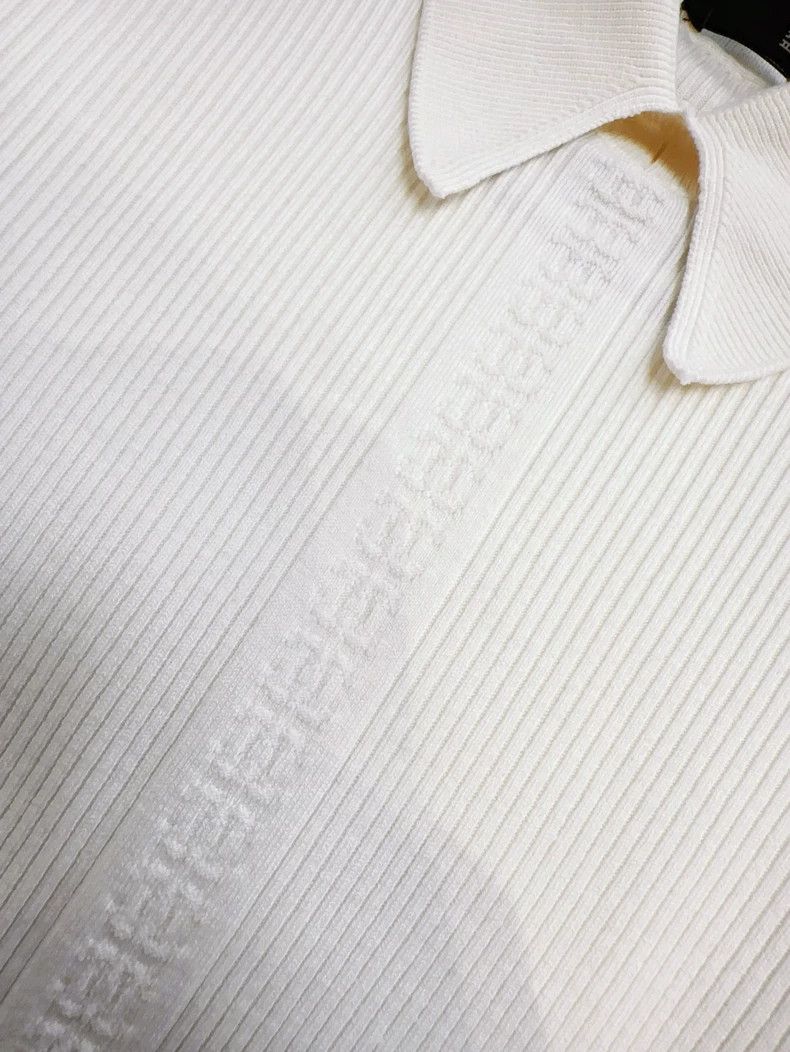 Chanel Chanel Coco Neige White Knit Top with Black Trim Size M / US 6-8 / IT 42-44 - 5 Thumbnail