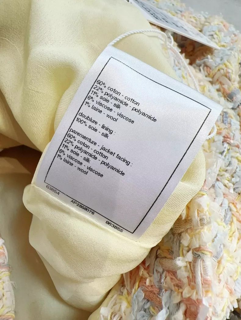 Chanel Chanel Yellow Woven Short Jacket With Collar Size M / US 6-8 / IT 42-44 - 8 Thumbnail