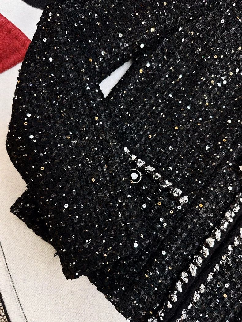 Chanel Chanel Black Star Embroidery Woven Jacket Size M / US 6-8 / IT 42-44 - 2 Thumbnail