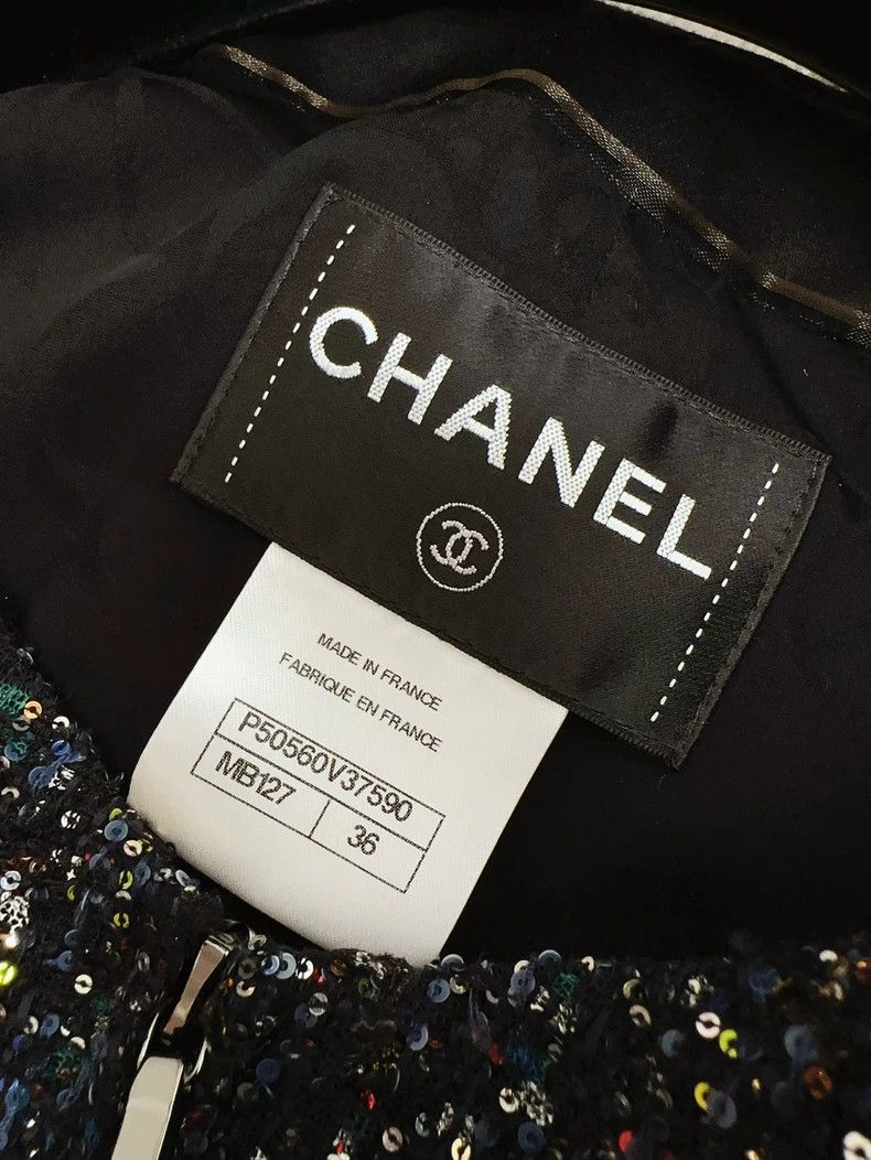 Chanel Chanel Dubai Collection Black Dress with Sparkles Size S / US 4 / IT 40 - 5 Thumbnail