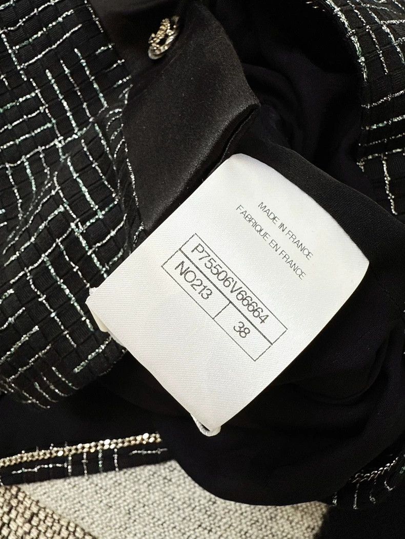 Chanel Chanel Black Mosaic Pattern Coat Size M / US 6-8 / IT 42-44 - 5 Thumbnail