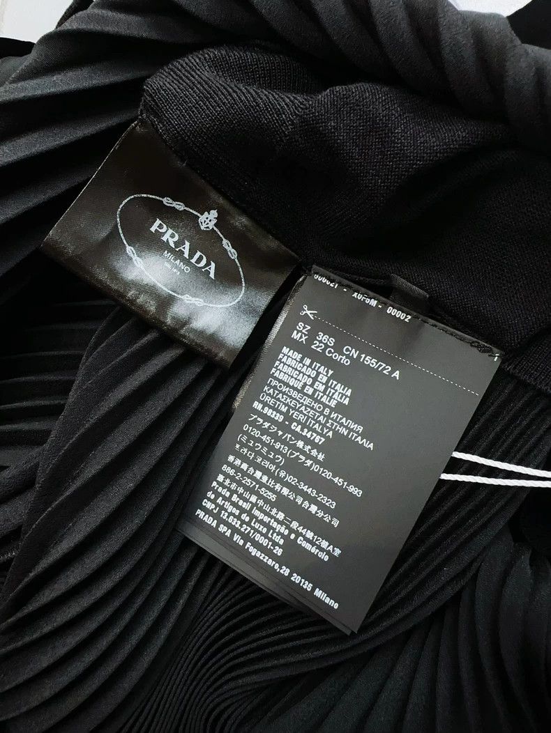Prada Prada Black Pleated Polo Dress Size S / US 4 / IT 40 - 5 Thumbnail