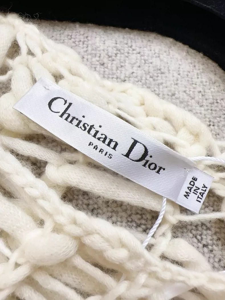Dior Dior White Crochet Floral Knit Top Size L / US 10 / IT 46 - 4 Thumbnail