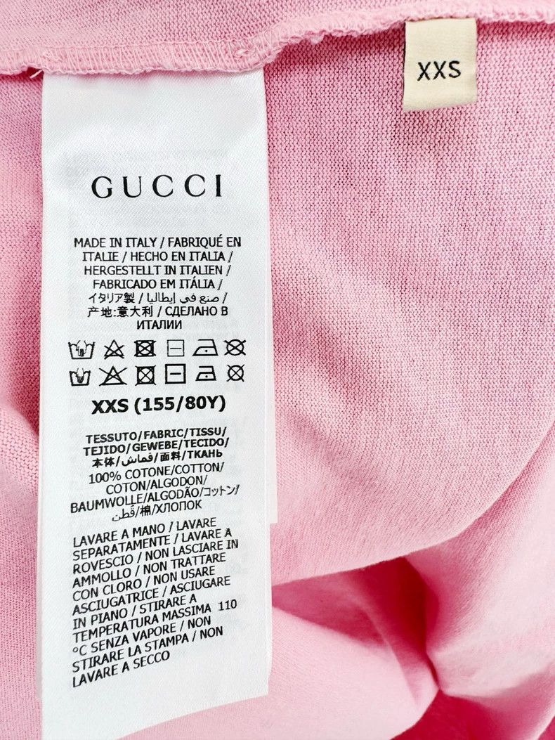 Gucci Gucci Short Sleeve Pink Top with Numbers Size XXS / US 00 / IT 34 - 5 Thumbnail