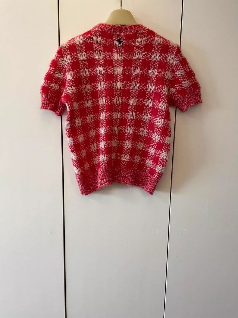Dior Dior Checkered Short Sleeve Top Size M / US 6-8 / IT 42-44 - 2 Thumbnail