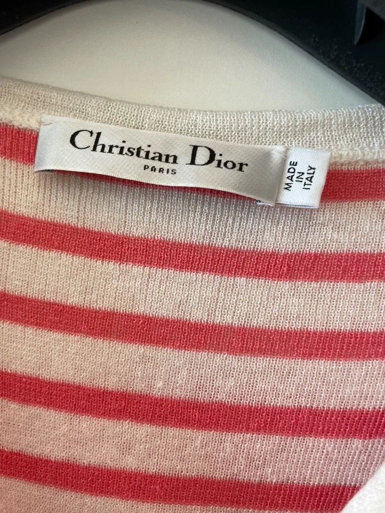 Dior Dior Striped Sailor Neck Top Size XS / US 0-2 / IT 36-38 - 4 Thumbnail