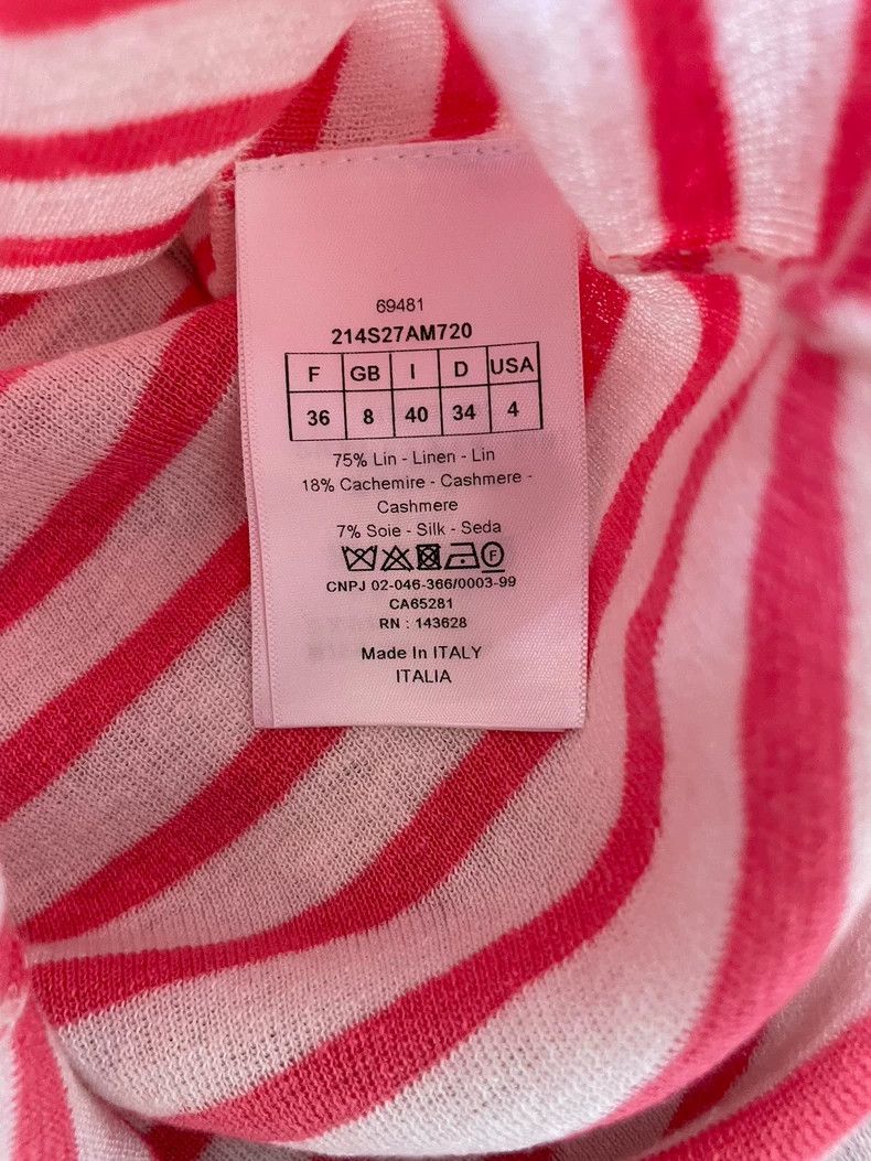 Dior Dior Striped Sailor Neck Top Size XS / US 0-2 / IT 36-38 - 5 Thumbnail