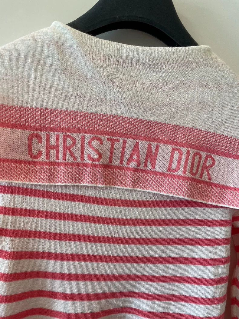Dior Dior Striped Sailor Neck Top Size XS / US 0-2 / IT 36-38 - 2 Thumbnail