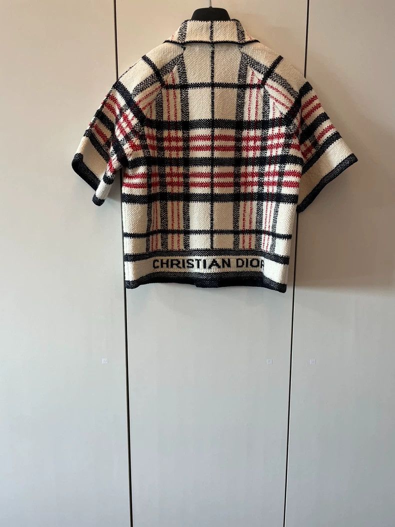 Dior New Dior Letter Checkered Short Jacket Size M / US 6-8 / IT 42-44 - 2 Thumbnail