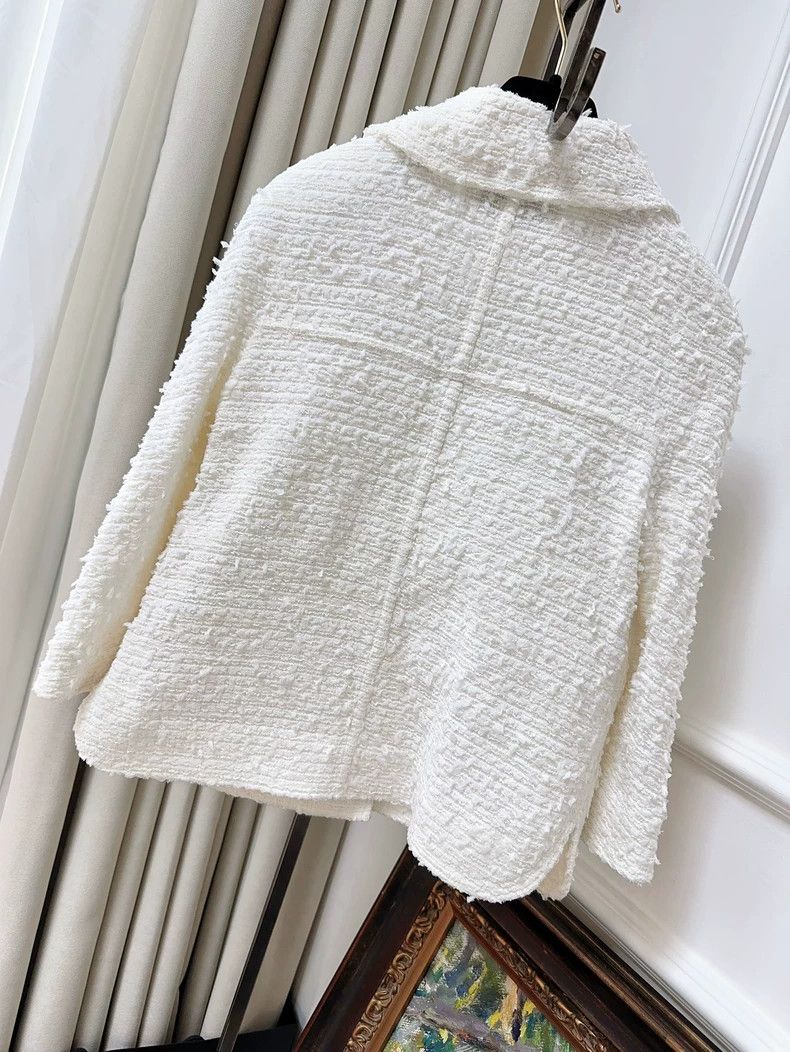 Chanel Chanel White Lion Button Collar Jacket Size S / US 4 / IT 40 - 2 Thumbnail