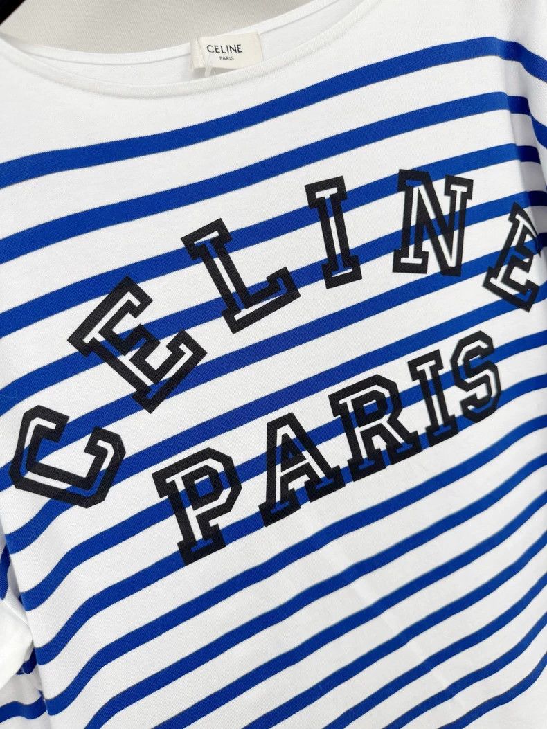 Celine Celine Striped Long Sleeve Top Size M Size M / US 6-8 / IT 42-44 - 3 Thumbnail