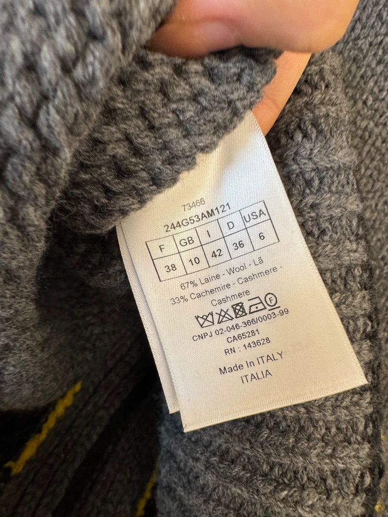 Dior Dior Gray Wool Cardigan with Hood Size M / US 6-8 / IT 42-44 - 5 Thumbnail