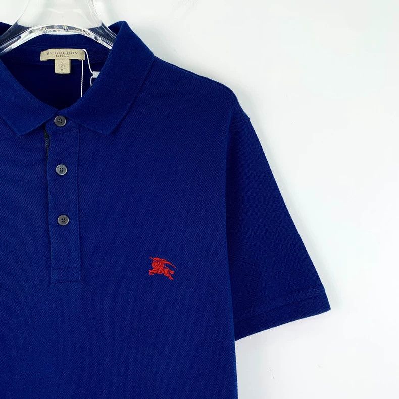 Burberry Burberry Blue Polo Shirt with Embroidery Size S / US 4 / IT 40 - 3 Thumbnail