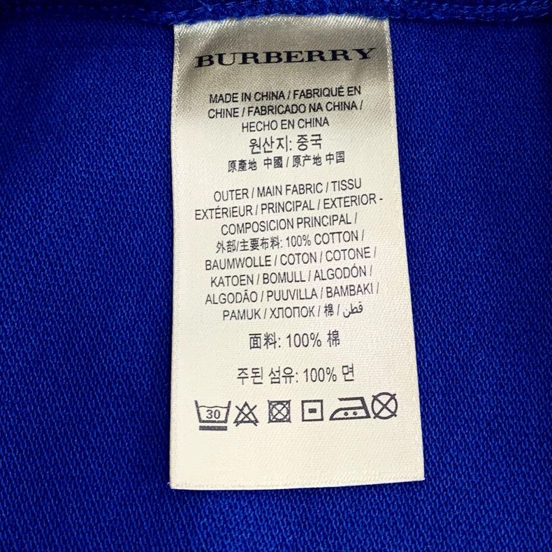 Burberry Burberry Blue Polo Shirt with Embroidery Size S / US 4 / IT 40 - 6 Thumbnail