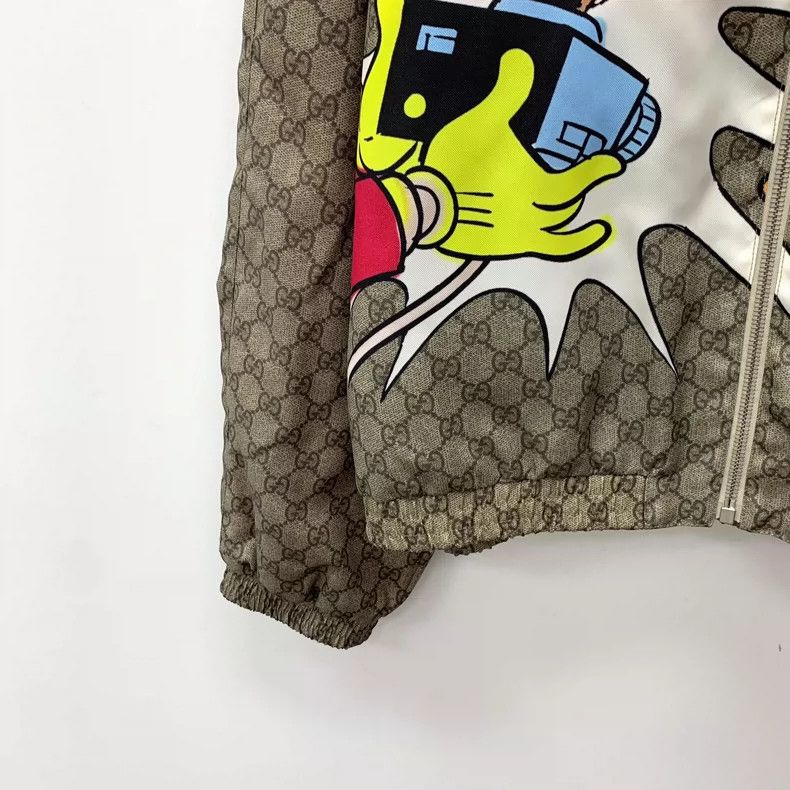 Gucci Gucci x Disney Brown Logo Print Jacket Size S / US 4 / IT 40 - 4 Thumbnail