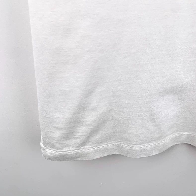 Louis Vuitton Louis Vuitton White Cotton Short Sleeve Dress Size S / US 4 / IT 40 - 4 Thumbnail