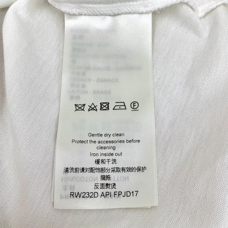 Louis Vuitton Louis Vuitton White Cotton Short Sleeve Dress Size S / US 4 / IT 40 - 6 Thumbnail