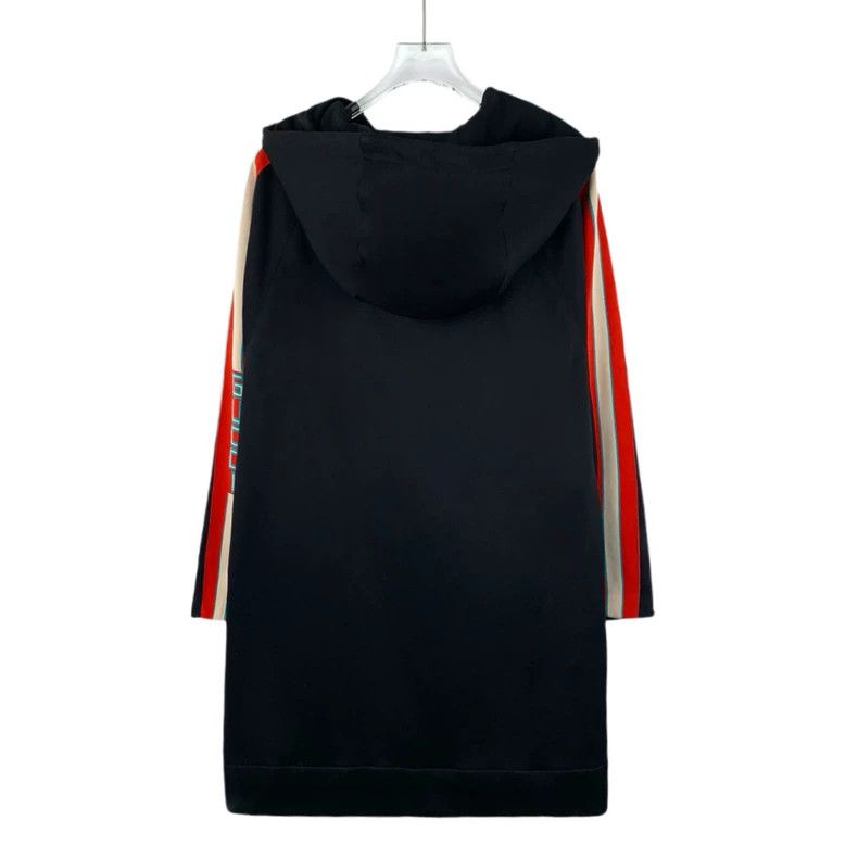 Gucci Gucci Black Hooded Dress with Trim Detail Size M / US 6-8 / IT 42-44 - 2 Thumbnail