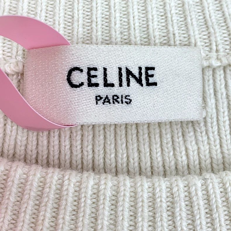 Celine Celine Beige Striped Knit Sweater with Buttons Size XS / US 0-2 / IT 36-38 - 5 Thumbnail