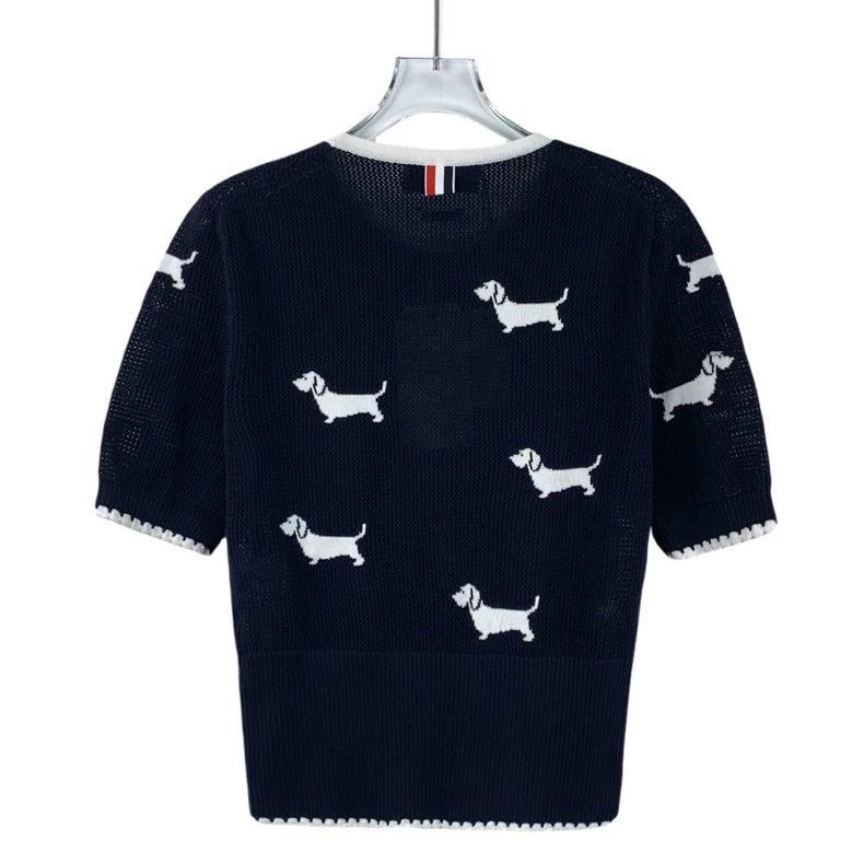 Thom Browne Thom Browne Blue Dog Knit Short Sleeve Top Size M / US 6-8 / IT 42-44 - 2 Thumbnail