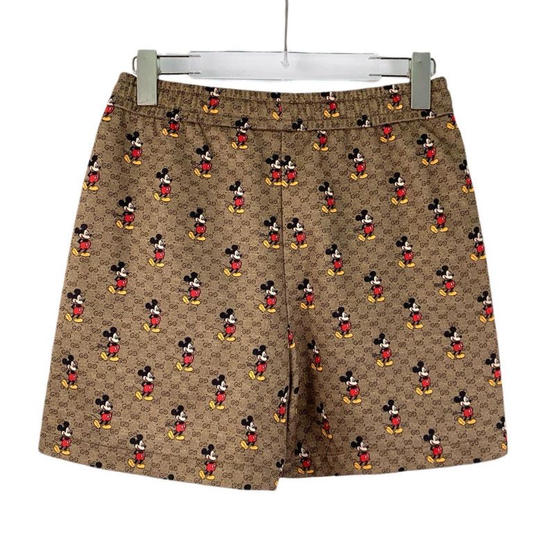 Gucci Gucci x Disney Brown Mickey Mouse Print Shorts | Grailed