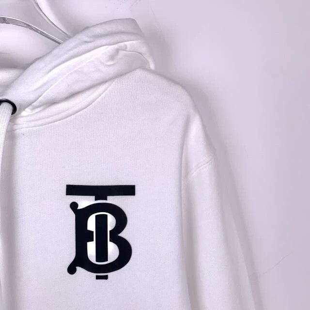 Burberry Burberry Logo Print White Hoodie Sweatshirt Size XS / US 0-2 / IT 36-38 - 3 Thumbnail