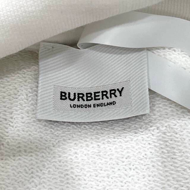 Burberry Burberry Logo Print White Hoodie Sweatshirt Size XS / US 0-2 / IT 36-38 - 5 Thumbnail