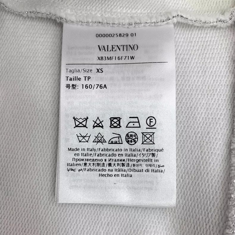 Valentino Silver Sequin Hooded Long Sleeve Sweatshirt Size XS / US 0-2 / IT 36-38 - 6 Thumbnail