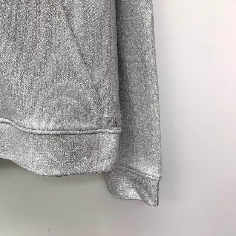 Valentino Silver Sequin Hooded Long Sleeve Sweatshirt Size XS / US 0-2 / IT 36-38 - 4 Thumbnail