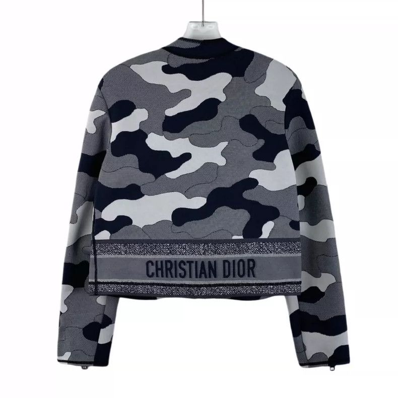 Dior Christian Dior Gray Camouflage Logo Jacket Size XS / US 0-2 / IT 36-38 - 2 Thumbnail