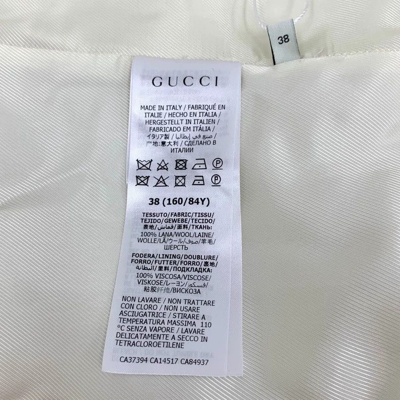 Gucci Gucci Beige Wool Long Sleeve Coat Size S / US 4 / IT 40 - 7 Thumbnail