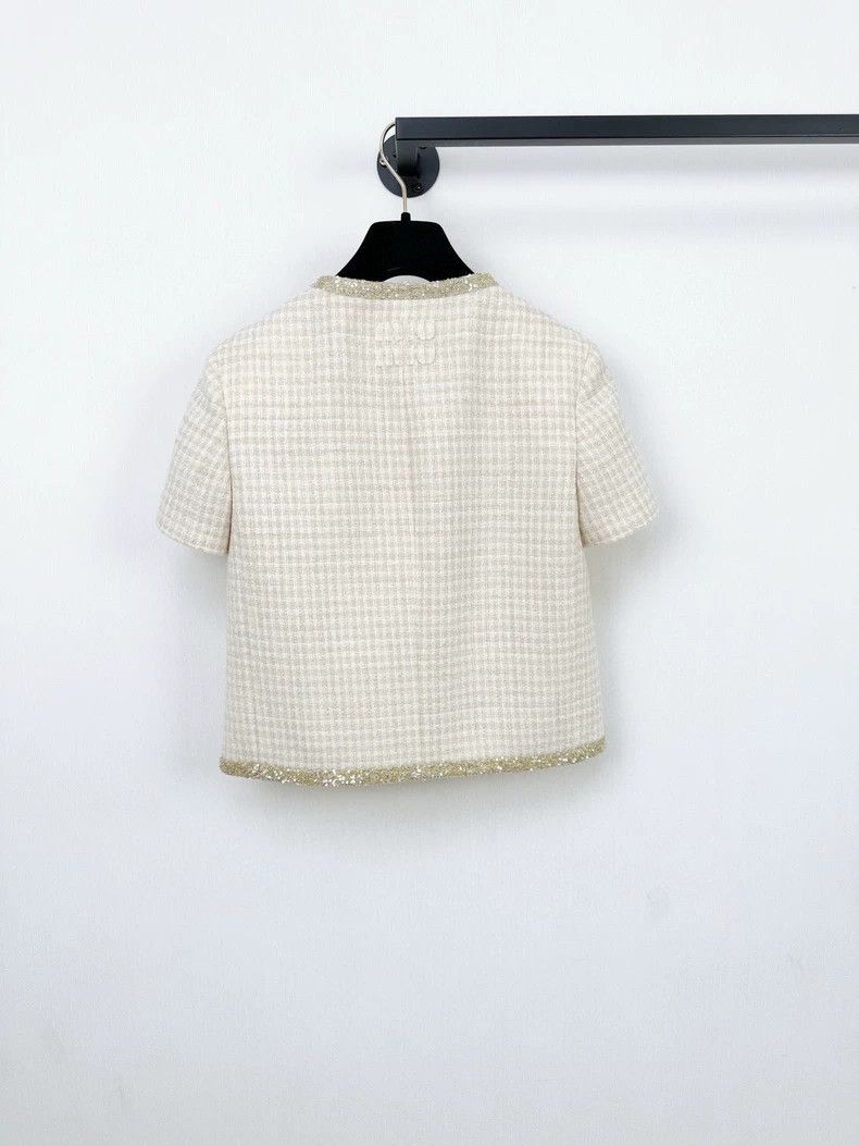 Miu Miu Miu Miu Woven Jacket with Gold Detailing Size S / US 4 / IT 40 - 7 Thumbnail