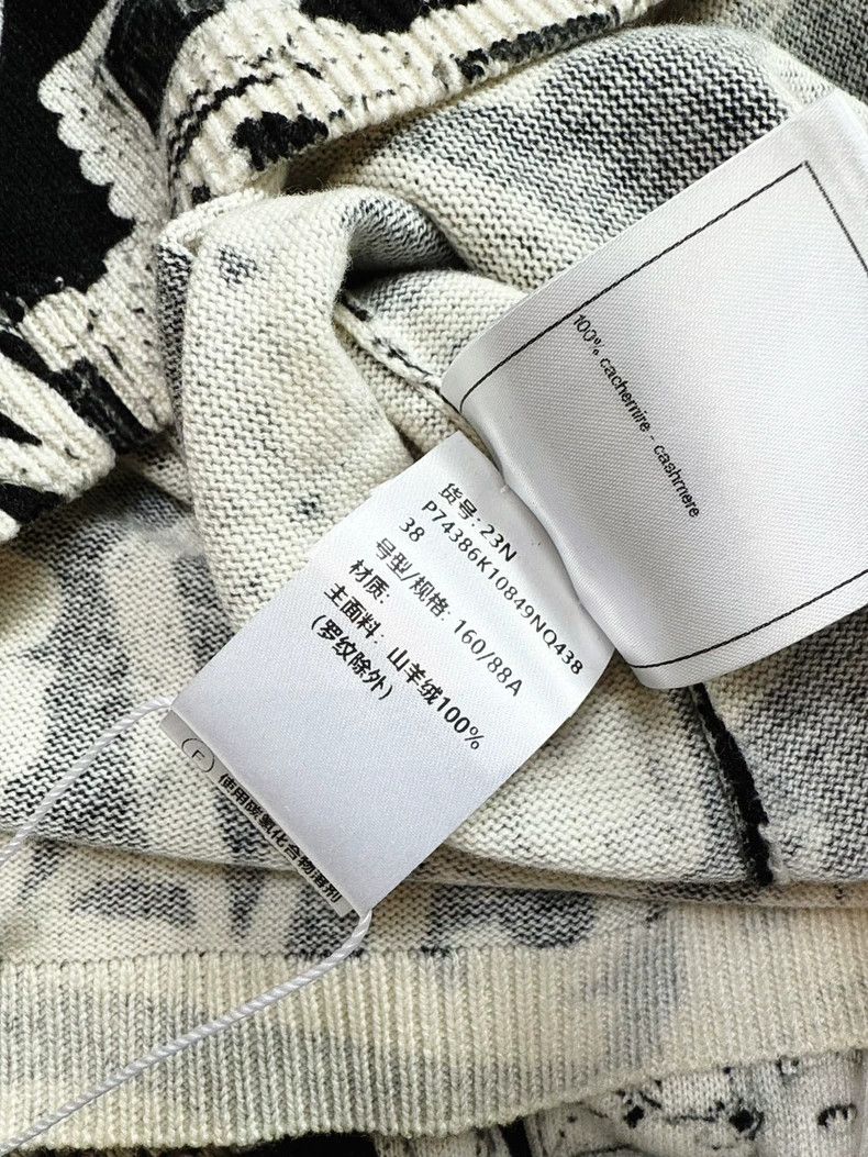 Chanel Chanel Black and White Knit Cardigan Size M / US 6-8 / IT 42-44 - 5 Thumbnail