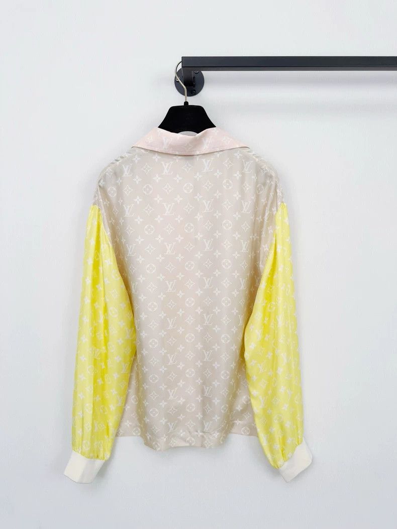 Louis Vuitton Louis Vuitton Silk Shirt with Colorful Sleeves Size L / US 10 / IT 46 - 5 Thumbnail